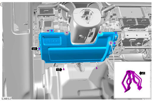 Supplemental restraint system driver lower airbag module (G1785723) removal and installation