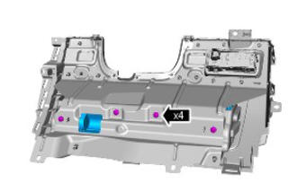 Supplemental restraint system driver lower airbag module (G1785723) removal and installation