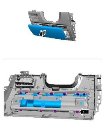 Supplemental restraint system driver lower airbag module (G1785723) removal and installation