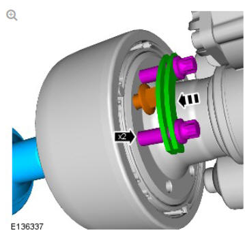 Uni-body, subframe and mounting system rear subframe - AWD (G1779461) - Removal