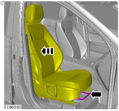 Front row seat - vehicles with- power seats (G1780390) removal and installation