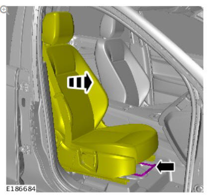 Front row seat - vehicles with- power seats (G1780390) removal and installation