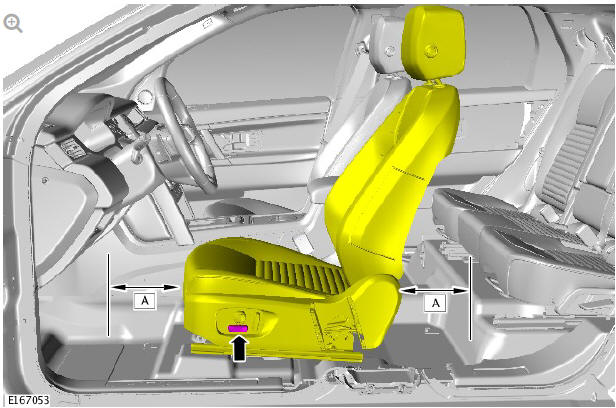 Front row seat - vehicles with- power seats (G1780390) removal and installation