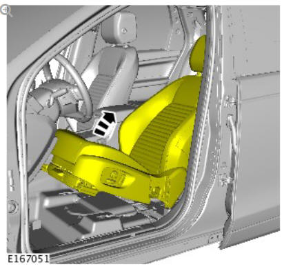 Front row seat - vehicles with- power seats (G1780390) removal and installation