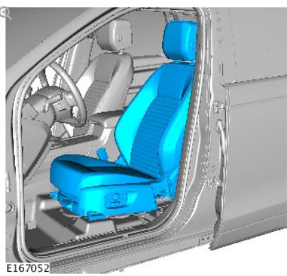 Front row seat - vehicles with- power seats (G1780390) removal and installation
