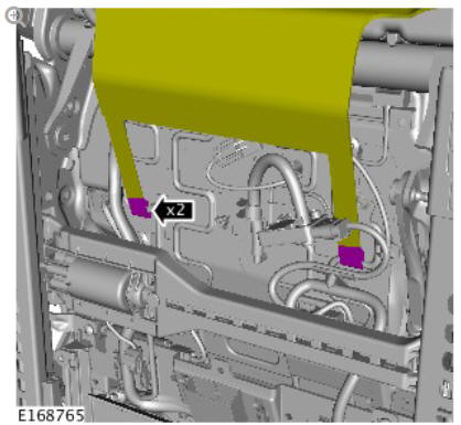 Front row seat backrest blower (G1780403) removal and installation