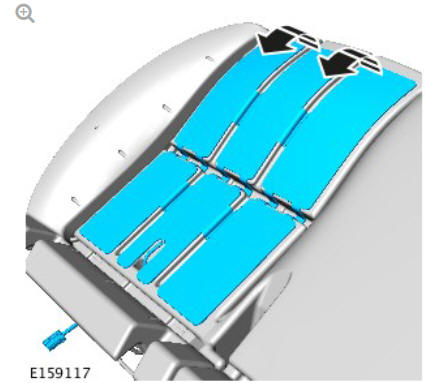 Rear seat cushion heater mat (G1796019) removal and installation