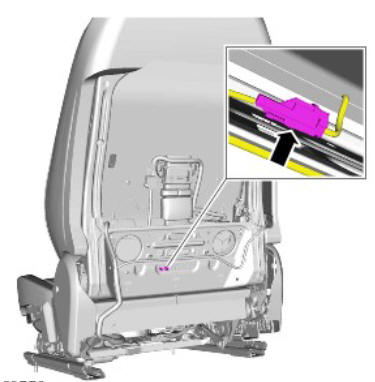 Front row seat track - vehicles with- power seats (G1780408) removal and installation