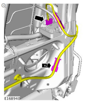 Front row seat track - vehicles with- power seats (G1780408) removal and installation