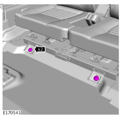 Third row seat (G1808245) removal and installation