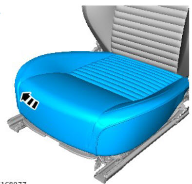 Front row seat track - vehicles with- power seats (G1780408) removal and installation