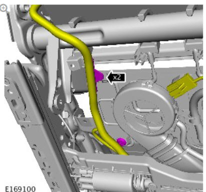 Front row seat track - vehicles with- power seats (G1780408) removal and installation