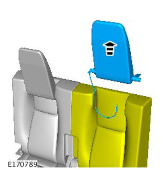 Third row seat backrest cover (G1808263) removal and installation
