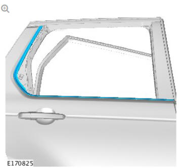 Rear door window glass (G1805067) removal and installation
