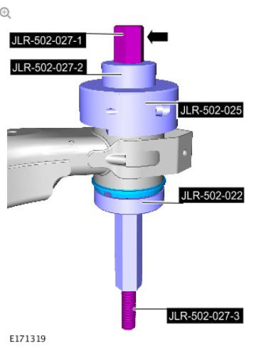 Uni-body, subframe and mounting system rear subframe bushing (g1779466) removal and installation