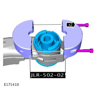 Uni-body, subframe and mounting system rear subframe bushing (g1779466) removal and installation