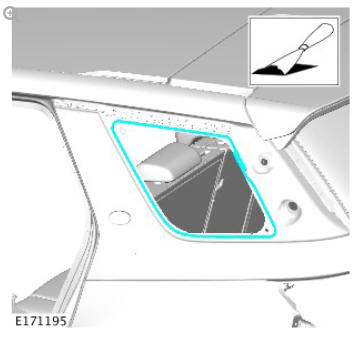 Rear quarter window glass (G1805069) removal and installation
