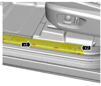 Front safety belt retractor (G1780631) removal and installation