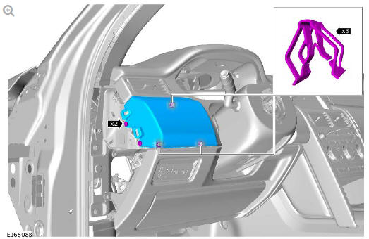 Supplemental restraint system driver lower airbag module (G1785723) removal and installation