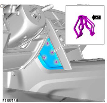 Supplemental restraint system driver lower airbag module (G1785723) removal and installation