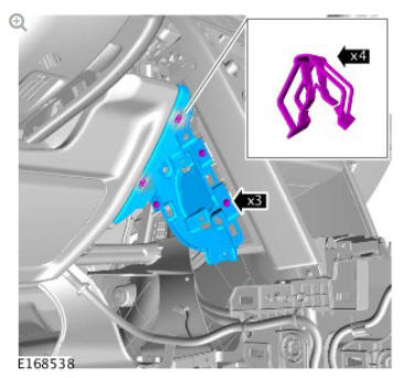 Supplemental restraint system driver lower airbag module (G1785723) removal and installation
