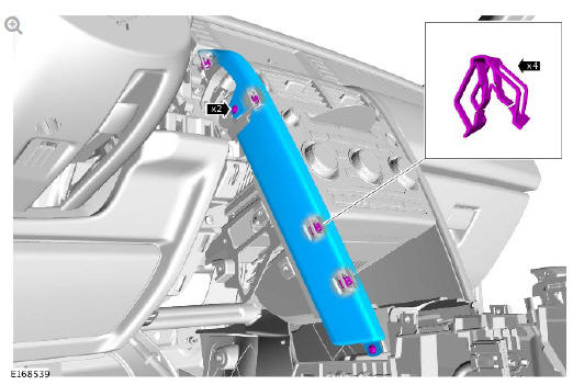 Supplemental restraint system driver lower airbag module (G1785723) removal and installation