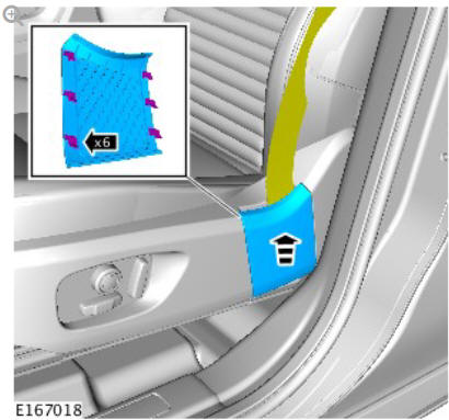 Front row seat - vehicles with- power seats (G1780390) removal and installation