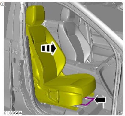 Front row seat - vehicles with- power seats (G1780390) removal and installation