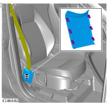 Front row seat - vehicles with- power seats (G1780390) removal and installation