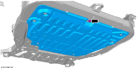 Front end body panels engine undershield (G1660881) removal and installation