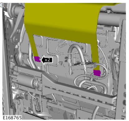 Front row seat track - vehicles with- power seats (G1780408) removal and installation