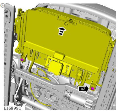 Front row seat track - vehicles with- power seats (G1780408) removal and installation