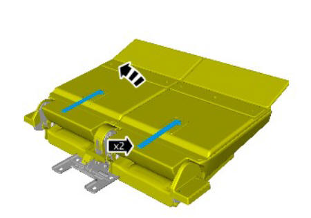 Third row seat backrest cover (G1808263) removal and installation