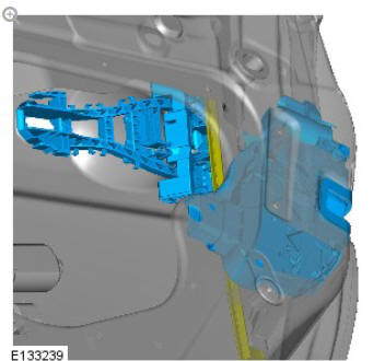 Rear door latch (G1791774) removal and installation