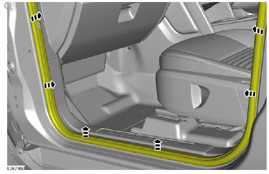 Interior trim and ornamentation front scuff plate trim panel (G1785137) removal and installation