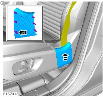 Front safety belt retractor (G1780631) removal and installation