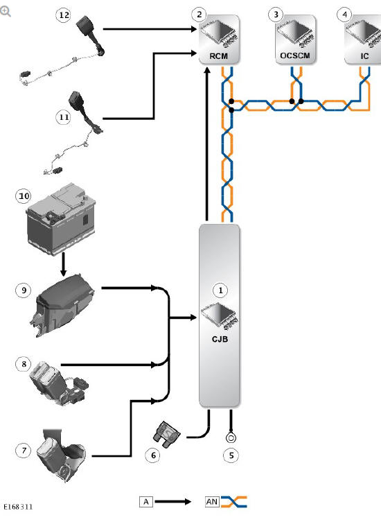 INPUT/OUTPUT DIAGRAM - SHEET 2 OF 4 - NAS - 5 SEAT VEHICLES