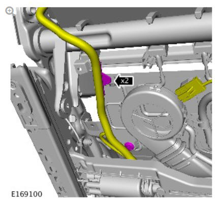 Front row passenger seat cushion heater element - vehicles with- power seats (G1780412) removal and installation
