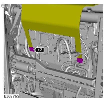 Front row seat head restraint (G1780398) removal and installation