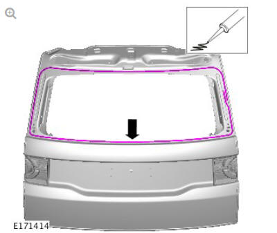Liftgate window glass (G1805065) - Installation