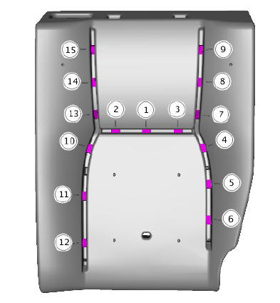 Rear seat backrest cover (G1796021) removal and installation