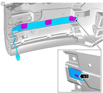 Hands free tailgate sensor (G1890141) removal and installation