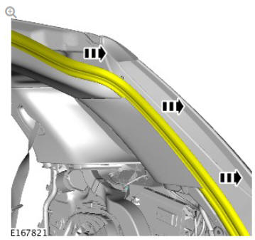 Interior trim and ornamentation 'D' pillar trim panel (G1785133) removal and installation