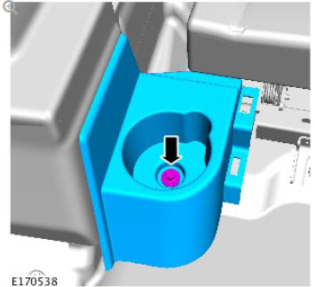Rear safety belt retractor (G1809589) removal and installation