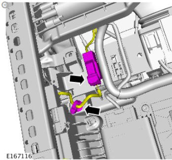 Front safety belt buckle (G1780743) removal and installation