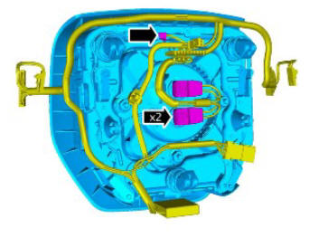 Supplemental restraint system driver airbag module (G1785722) removal and installation