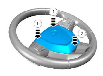 Supplemental restraint system driver airbag module (G1785722) removal and installation