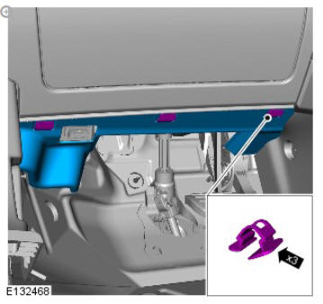 Supplemental restraint system driver lower airbag module (G1785723) removal and installation