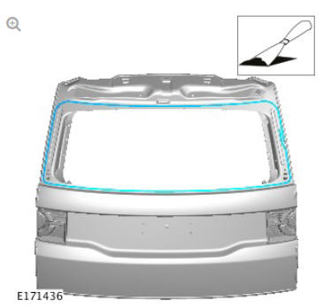 Liftgate window glass (G1805065) - Installation