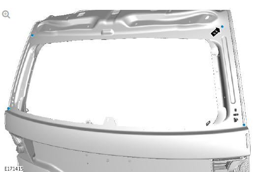 Liftgate window glass (G1805065) - Installation